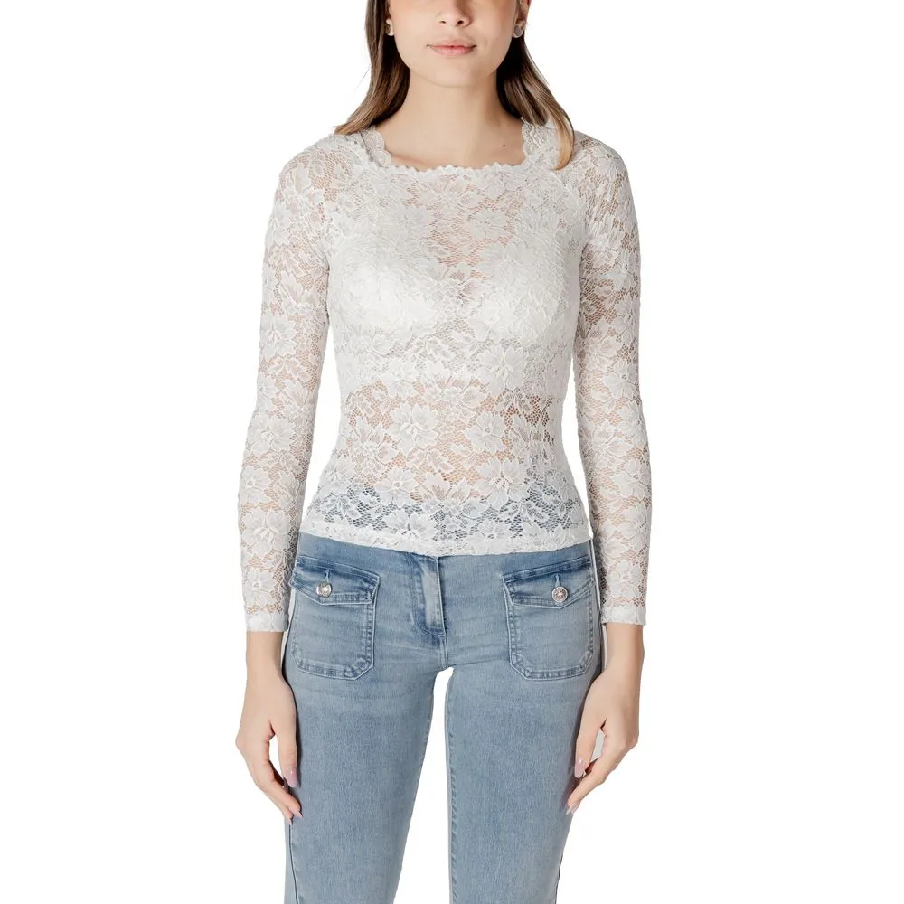 Morgan De Toi Women's White Polyamide Tops & T-Shirt
