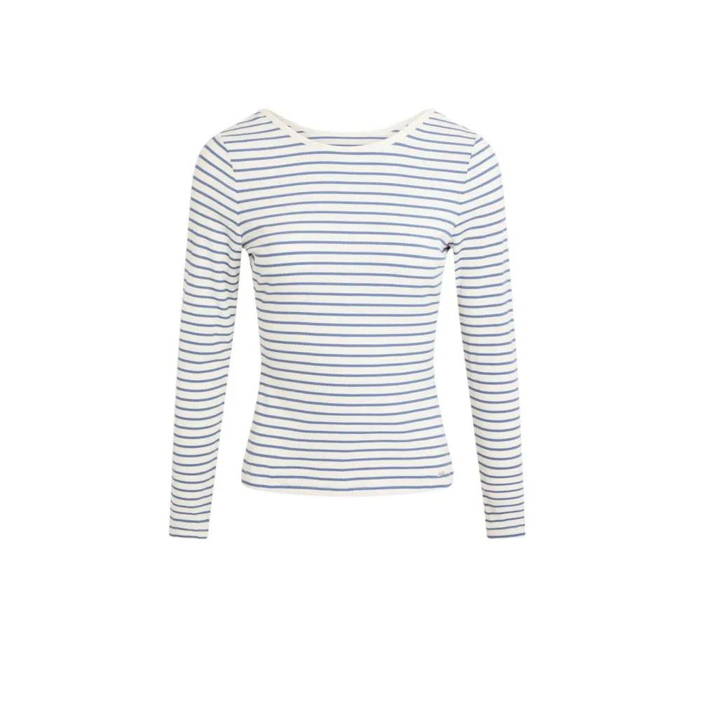 Morgan De Toi Women's White Viscose Tops & T-Shirt