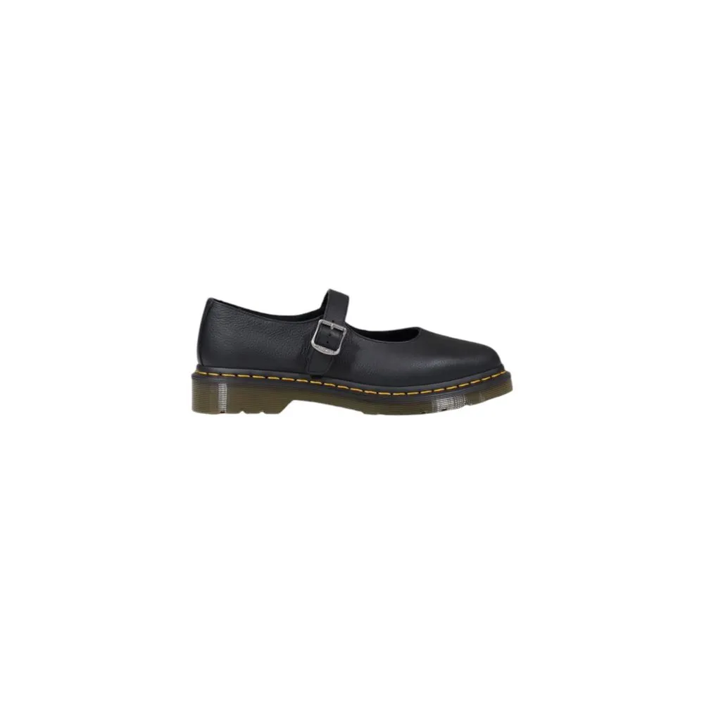 Dr. Martens Women's Black Leather Flat Shoe