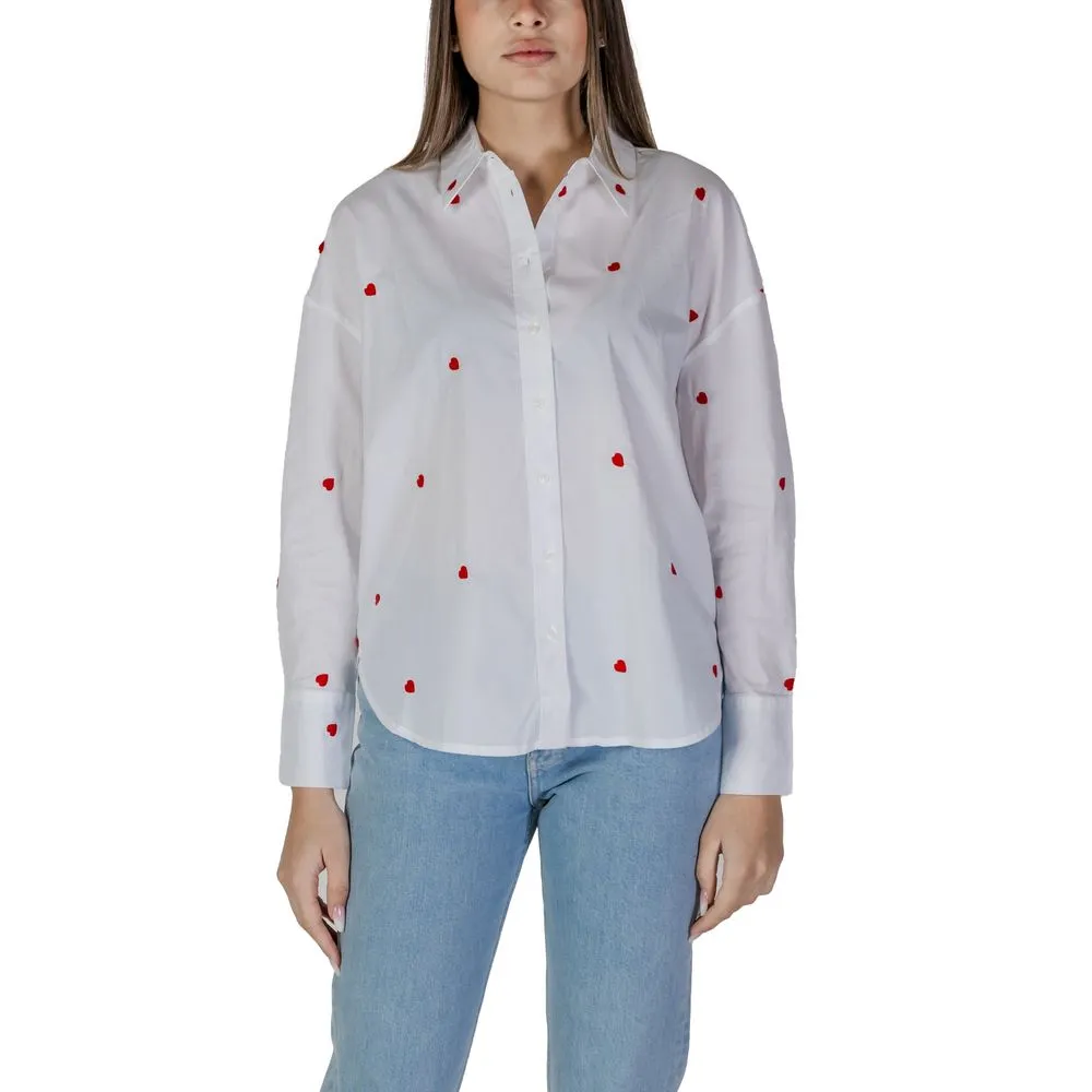 Jacqueline De Yong Women's Red Cotton Sweater