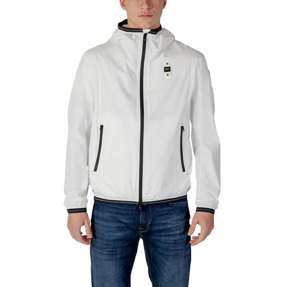 Blauer Men's White Polyamide Jacket