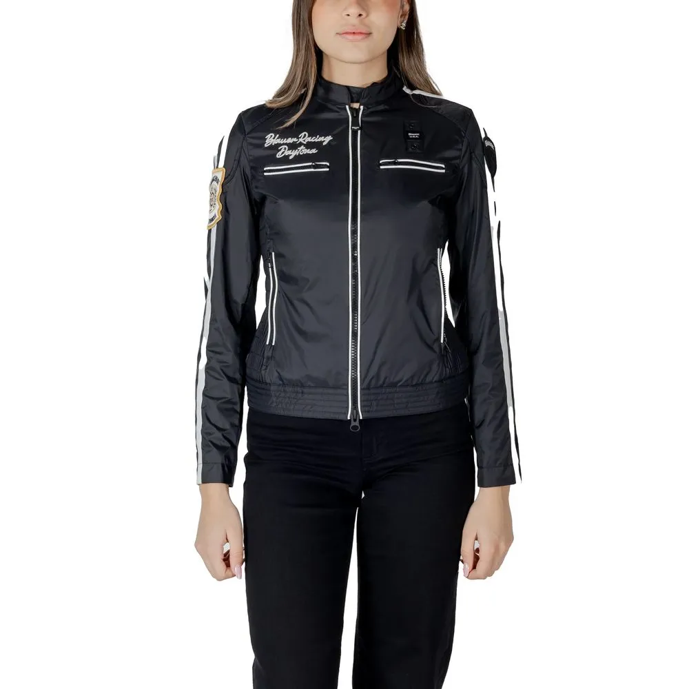 Blauer Women's Black Polyamide Jackets & Coat