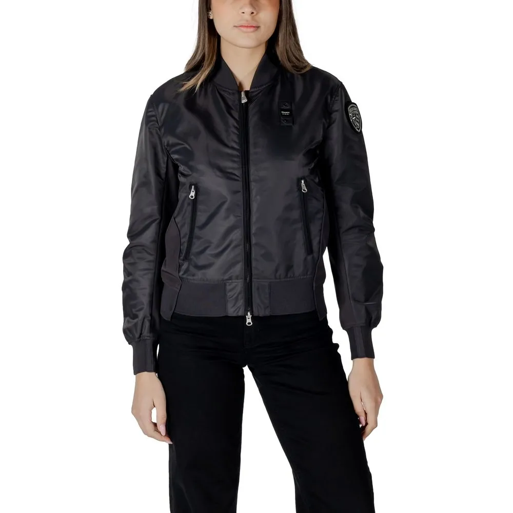 Blauer Women's Black Polyamide Jackets & Coat