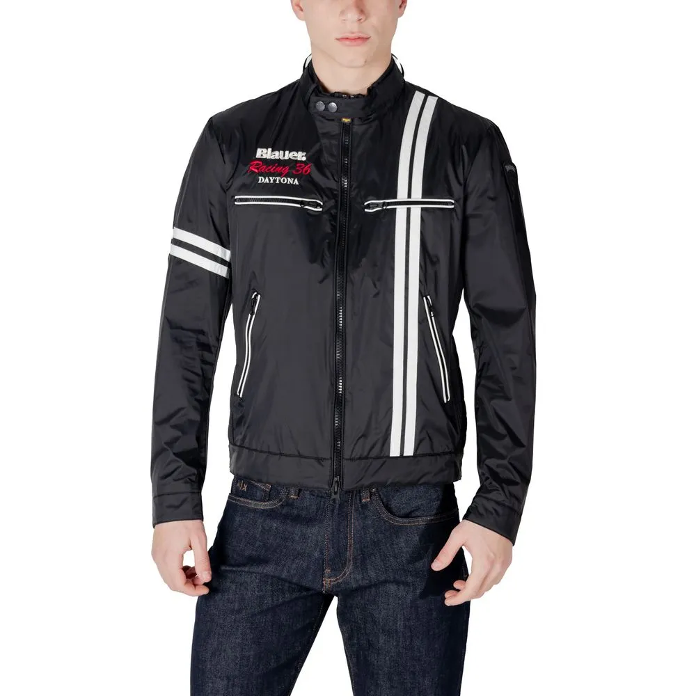 Blauer Men's Black Polyamide Jacket