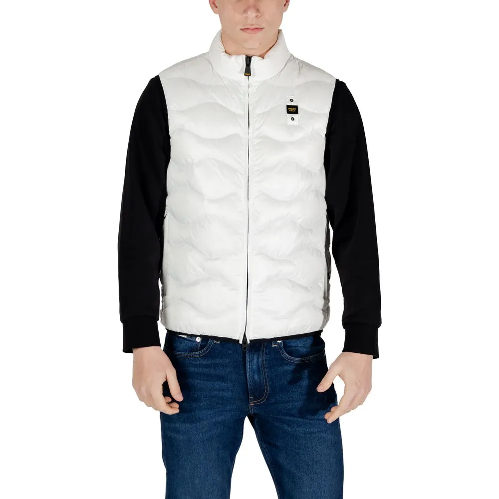 Blauer Men's White Polyamide Jacket