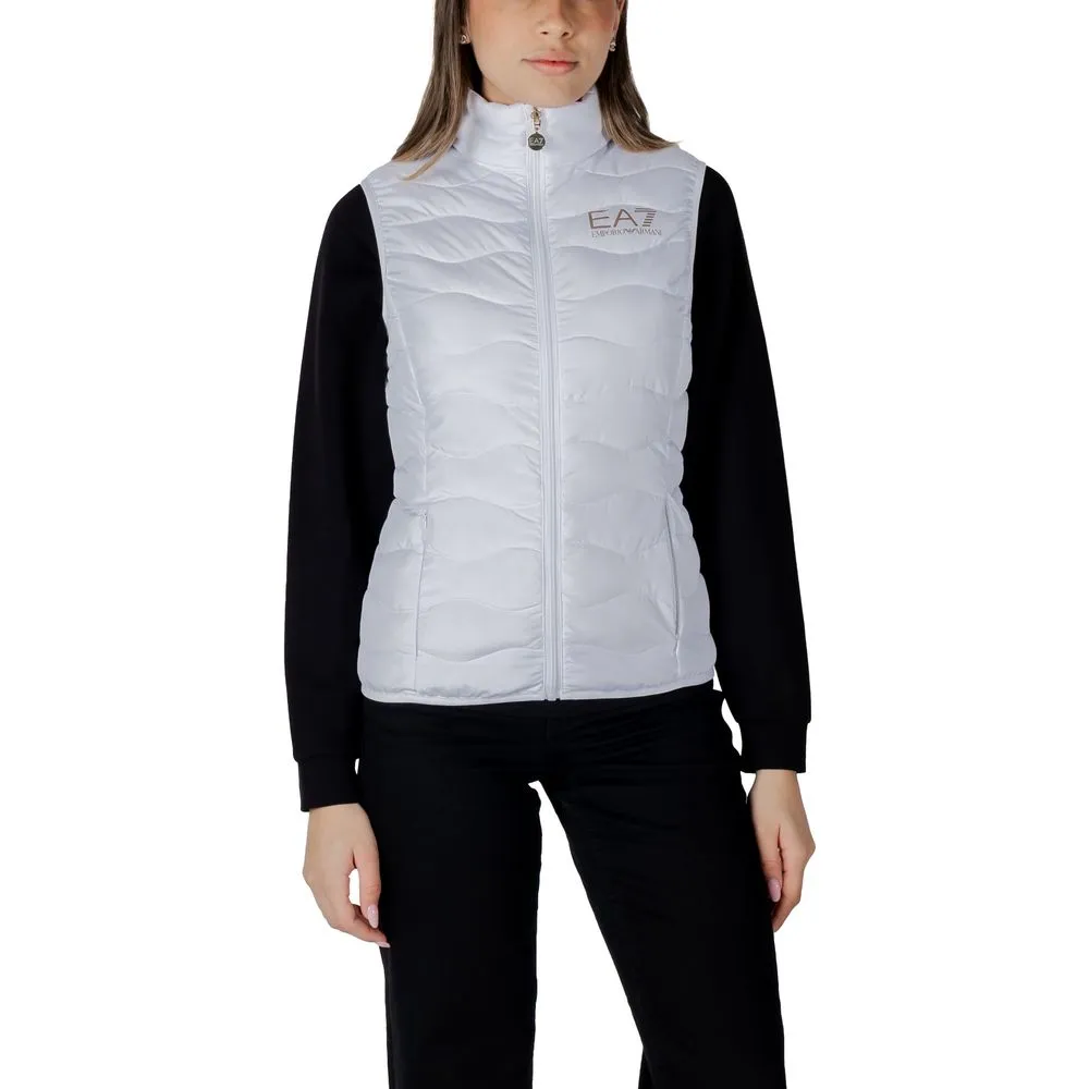 EA7 Emporio Armani Women's White Polyester Jackets & Coat