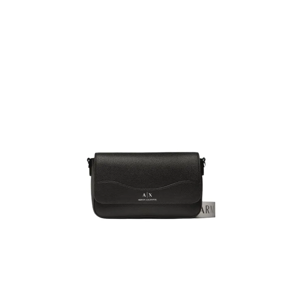 Armani Exchange Women's Black Synthetic Leather Handbag