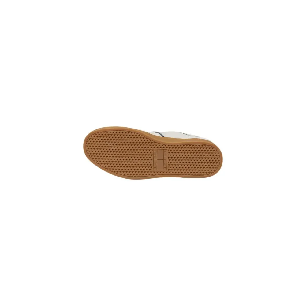 Tommy Hilfiger Jeans Men's Cream Leather Sneaker