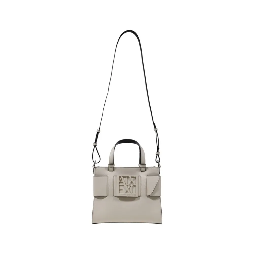 Armani Exchange Women's Beige Polyethylene Handbag