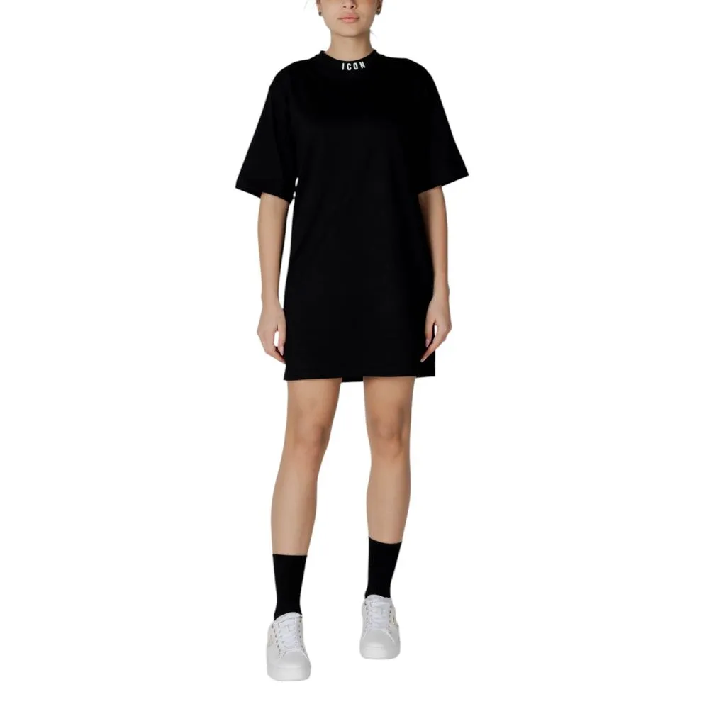 Icon Women's Black Cotton Dress