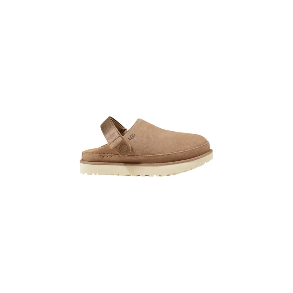 UGG Women's Beige Recycled Polyester Flat Shoe