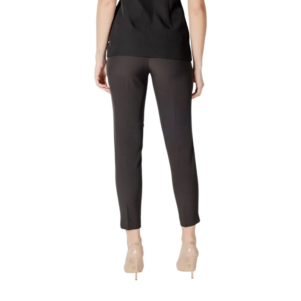ICHI Women's Black Polyester Jeans & Pant