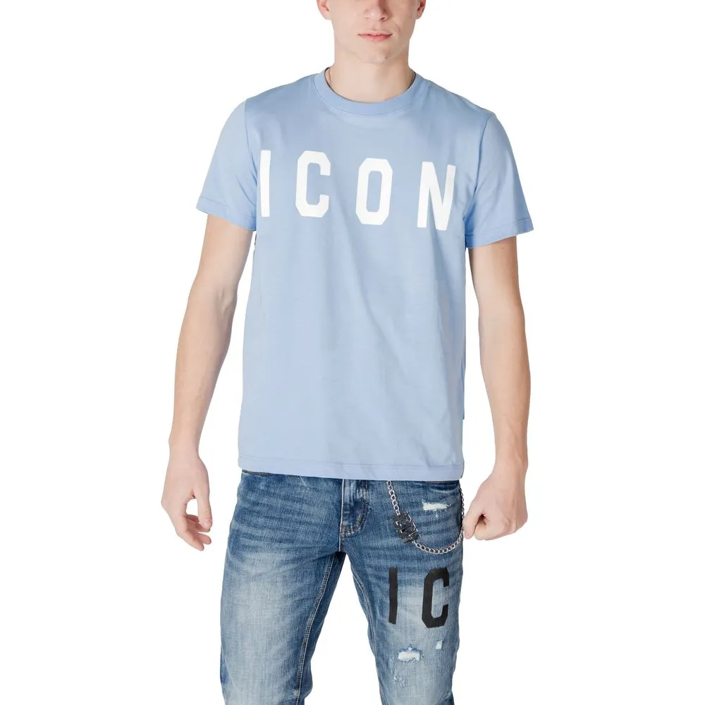 Icon Men's Blue Cotton T-Shirt