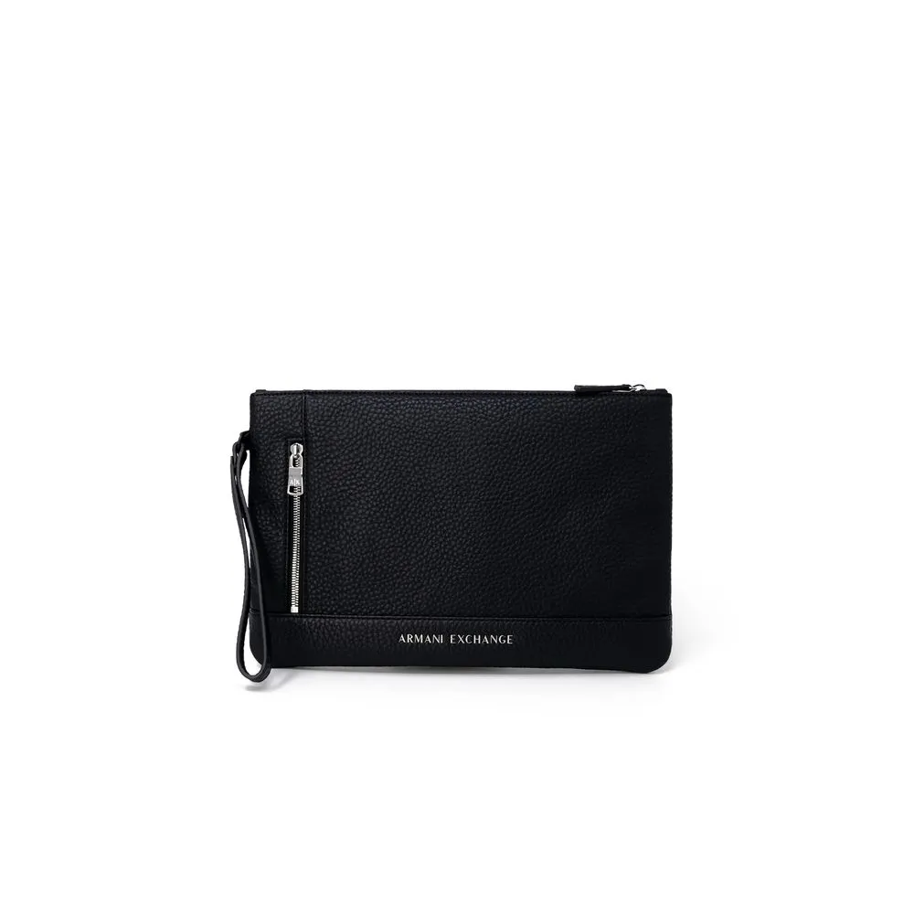 Armani Exchange Men's Black Polyester Luggage And Travel