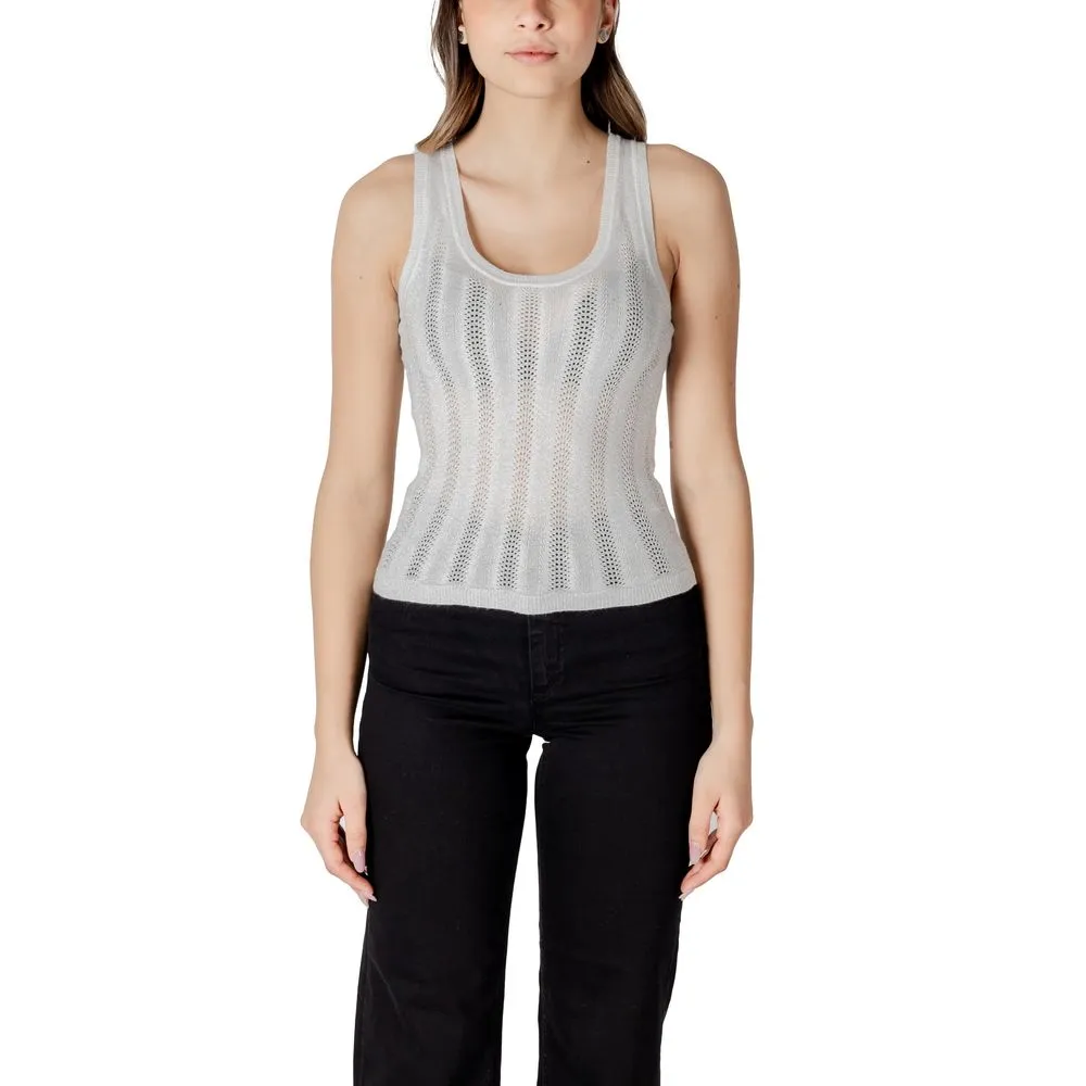 Jacqueline De Yong Women's White Viscose Tops & T-Shirt