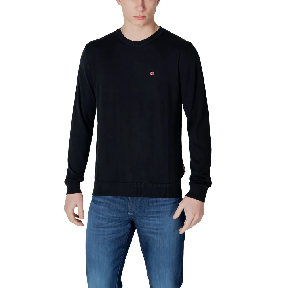 Napapijri Men's Black Cotton T-Shirt