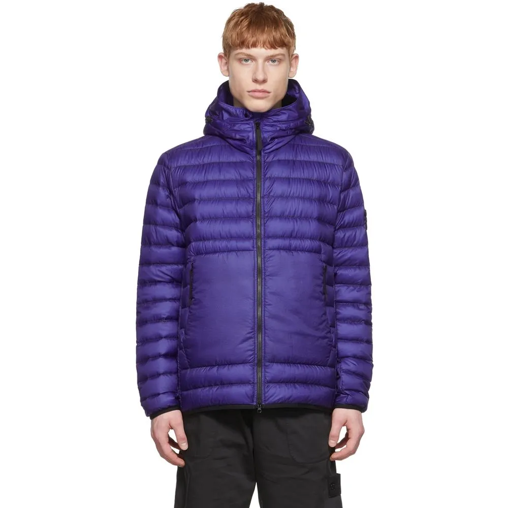 Stone Island Men's Purple Nylon Jacket
