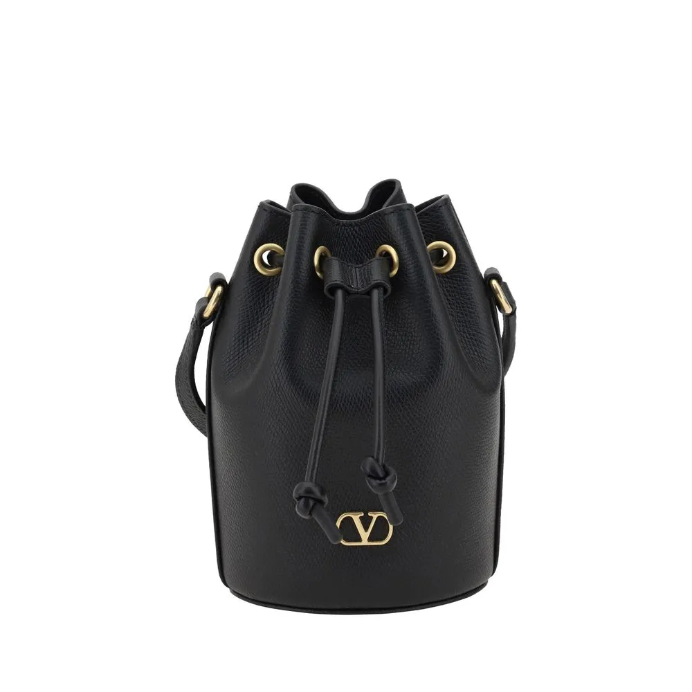 Valentino Garavani Women's Mini Vlogo Drawstring Bucket Bag