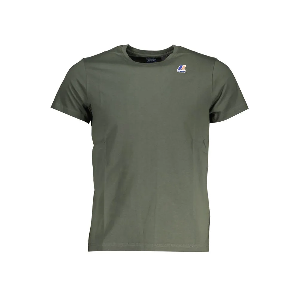 K-WAY Men's Green Cotton T-Shirt