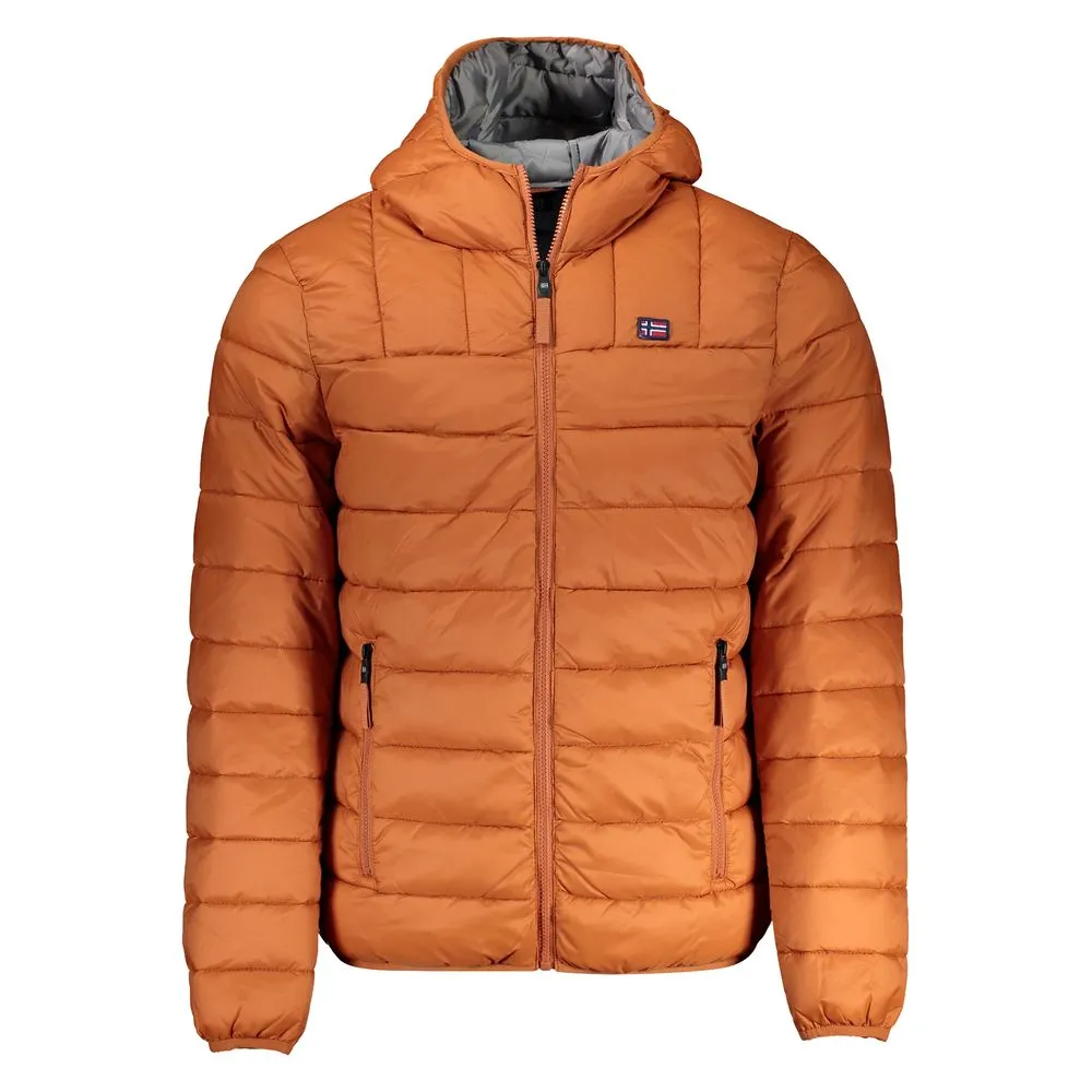 Norway 1963 Men's Orange Polyamide Jacket