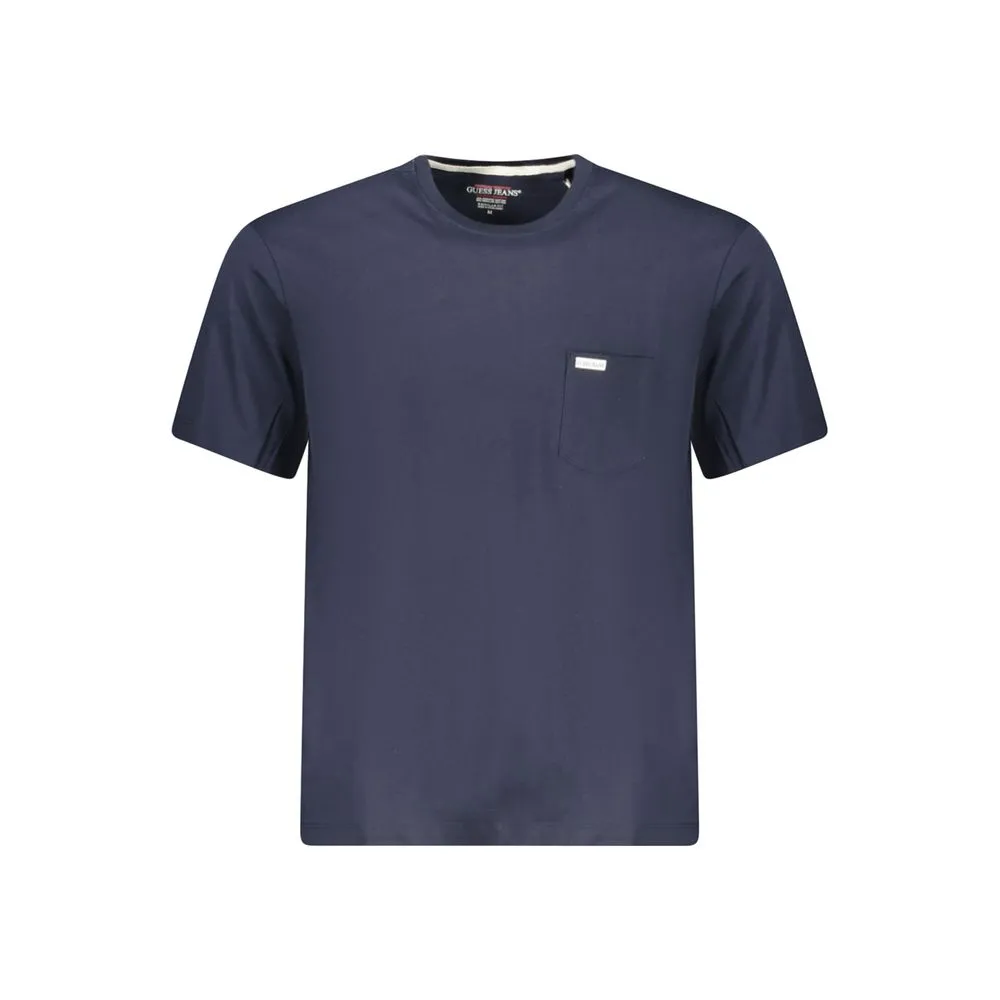 Guess Jeans Blue Cotton Men T-Shirt