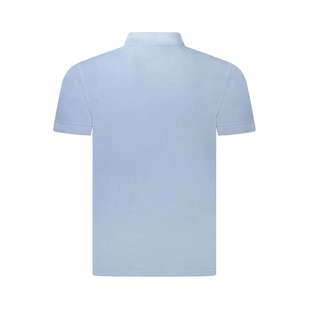 Hugo Boss Light Blue Cotton Men Polo Shirt