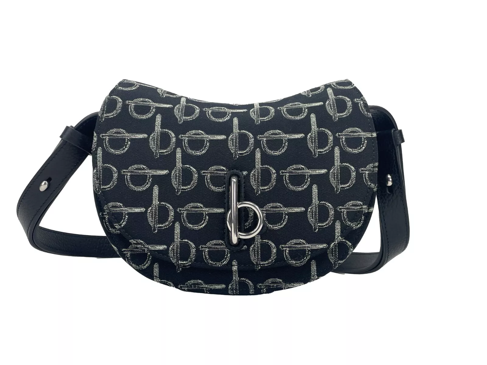 Burberry Women's Mini Rocking Horse Crossbody Bag Purse Black