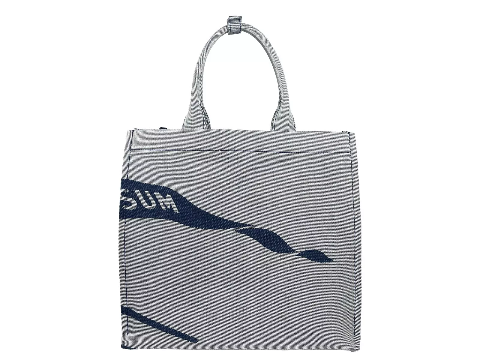 Burberry Women's Navy EKD Canvas Tote Bag With Coin Pouch