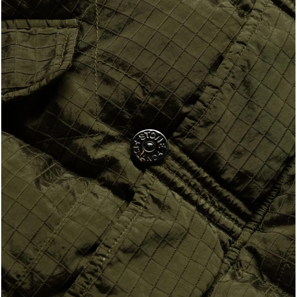 Stone Island Men's Green Nylon Jacket