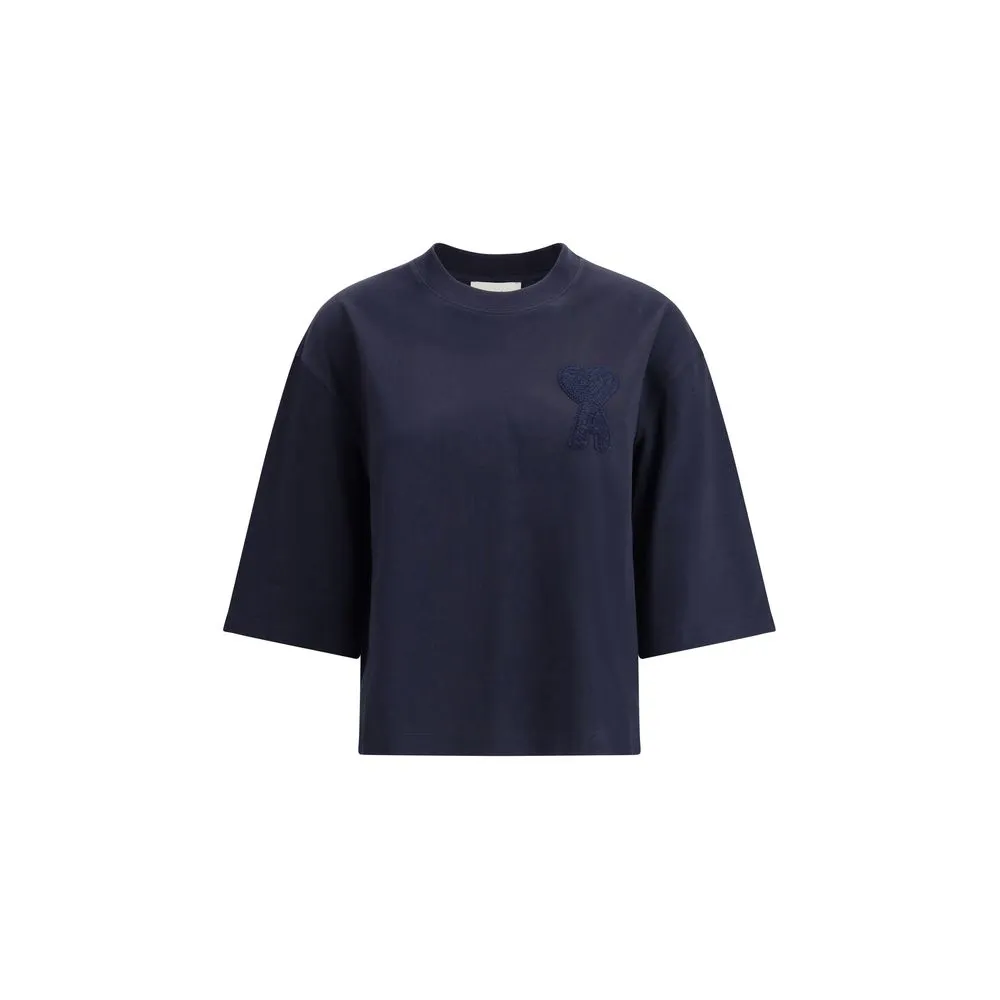 Ami Paris Women's Long Sleeve Top with embroidered logo