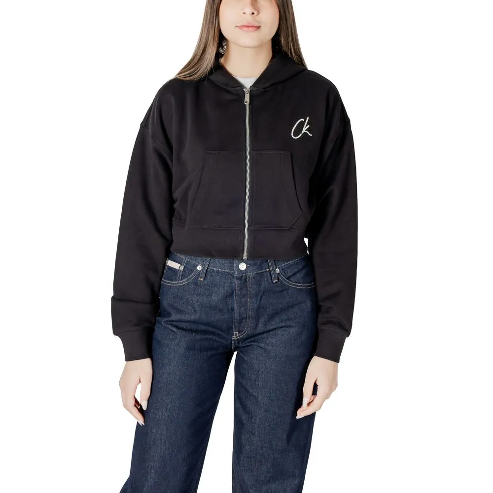 Calvin Klein Jeans Women's Black Cotton Sweater