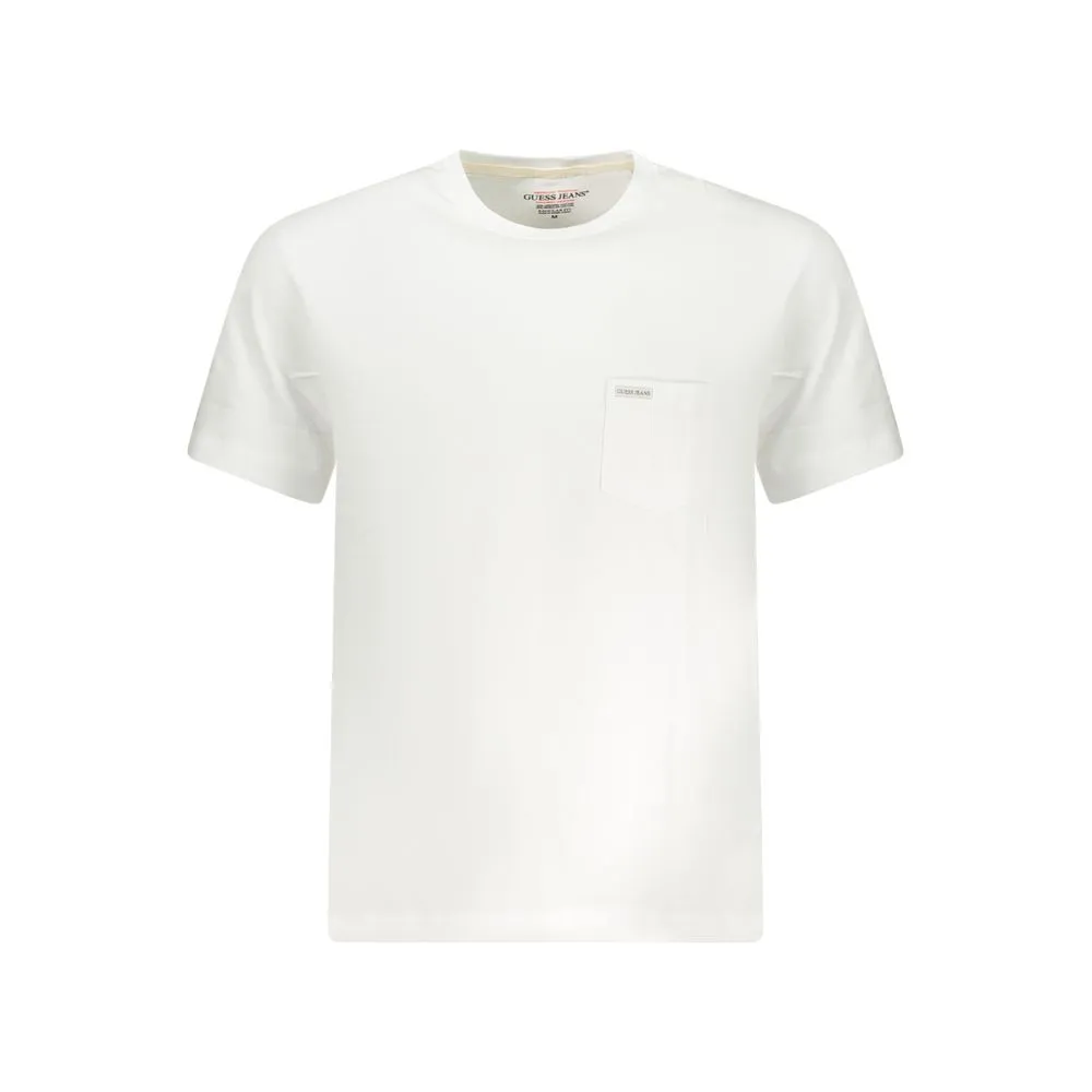 Guess Jeans White Cotton Men T-Shirt