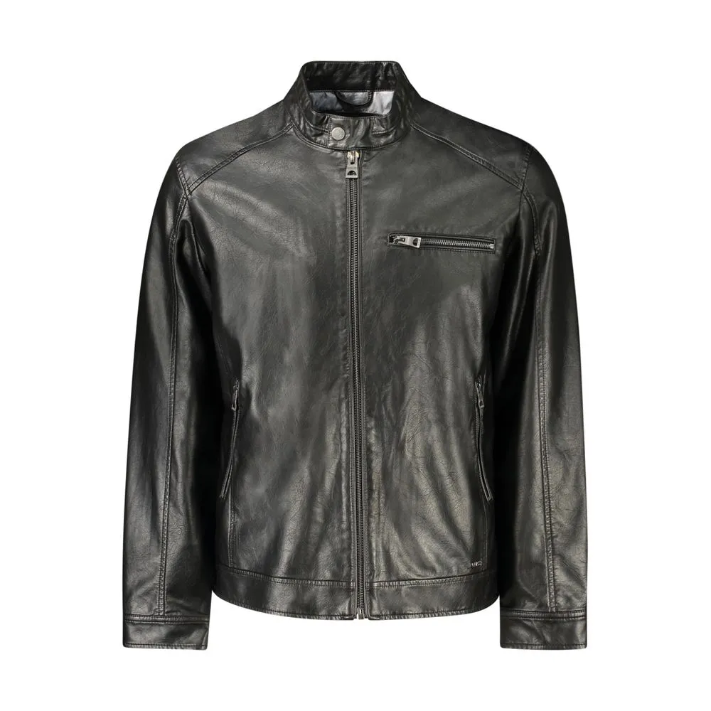 Guess Jeans Men's Black Polyethylene Jacket