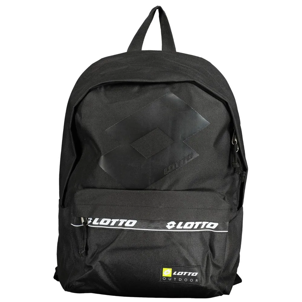 Lotto Men's Black Polyester Backpack