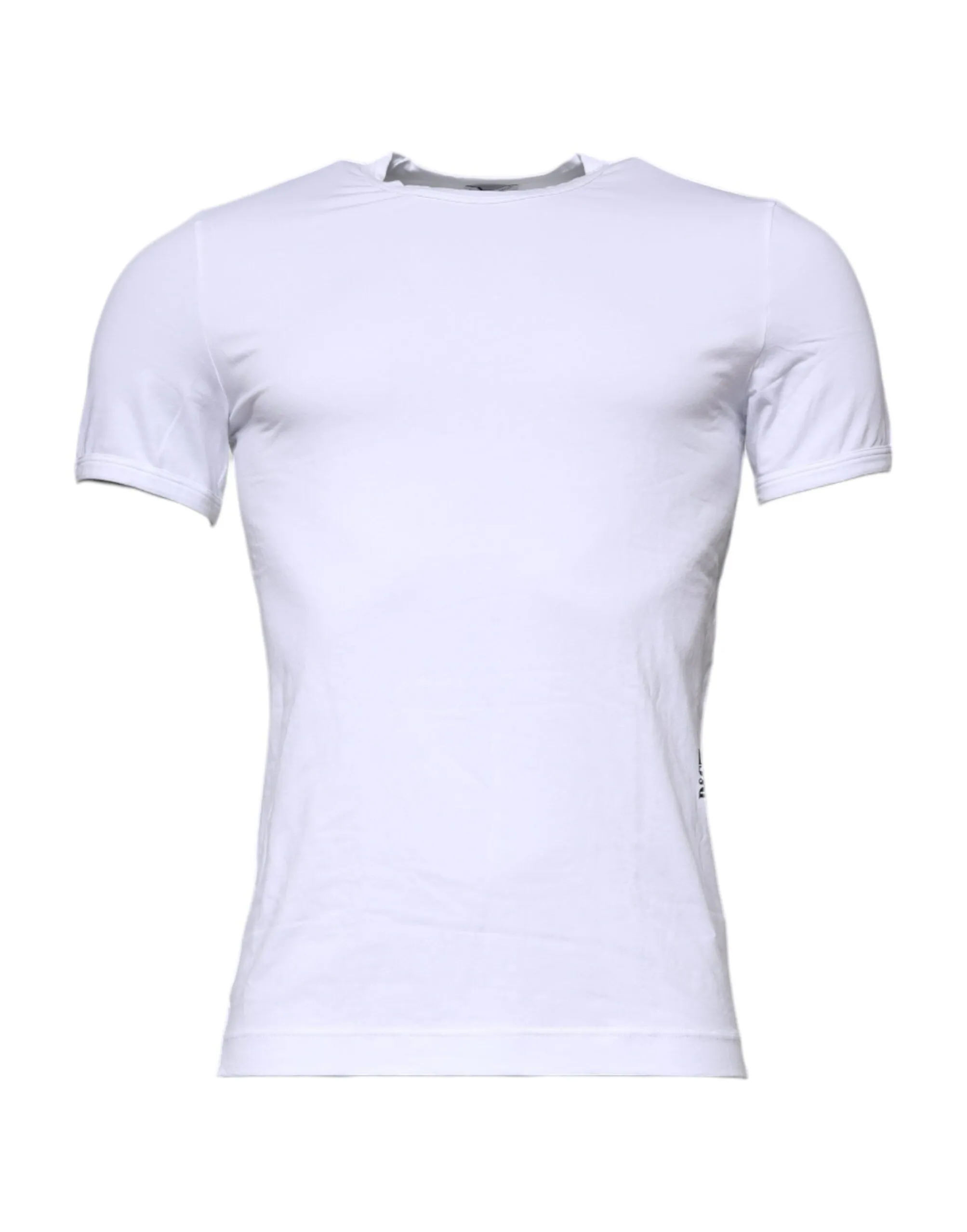 Dolce & Gabbana Men's White Cotton Stretch Crew Neck Underwear T-shirt