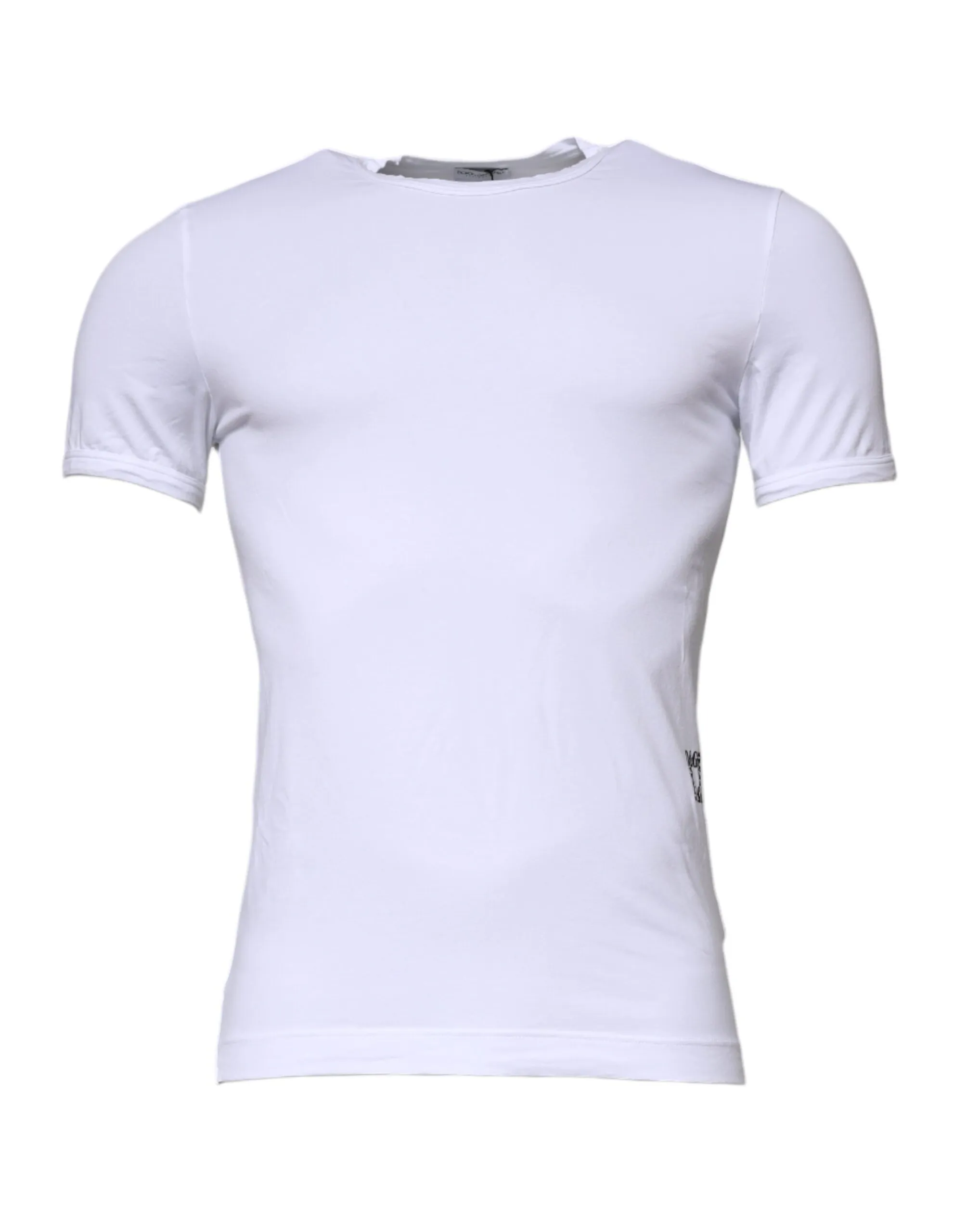 Dolce & Gabbana Men's White Cotton Stretch Crewneck Underwear T-shirt