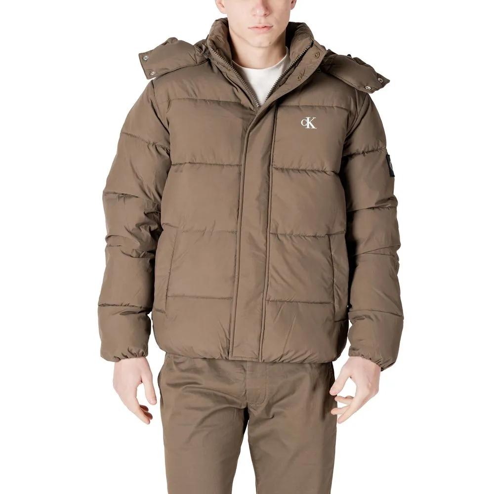 Calvin Klein Jeans Men's Gray Polyamide Jacket