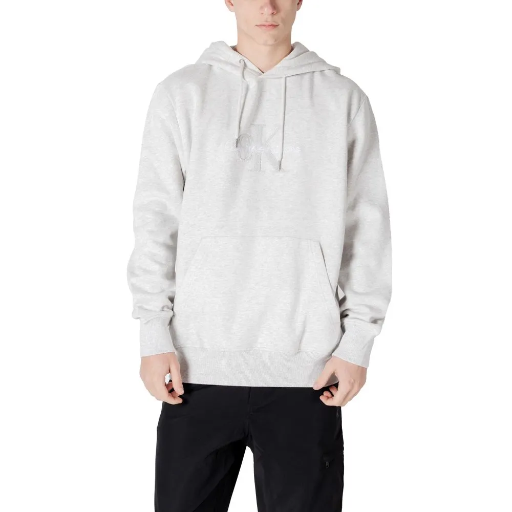 Calvin Klein Jeans Men's Gray Cotton Sweater