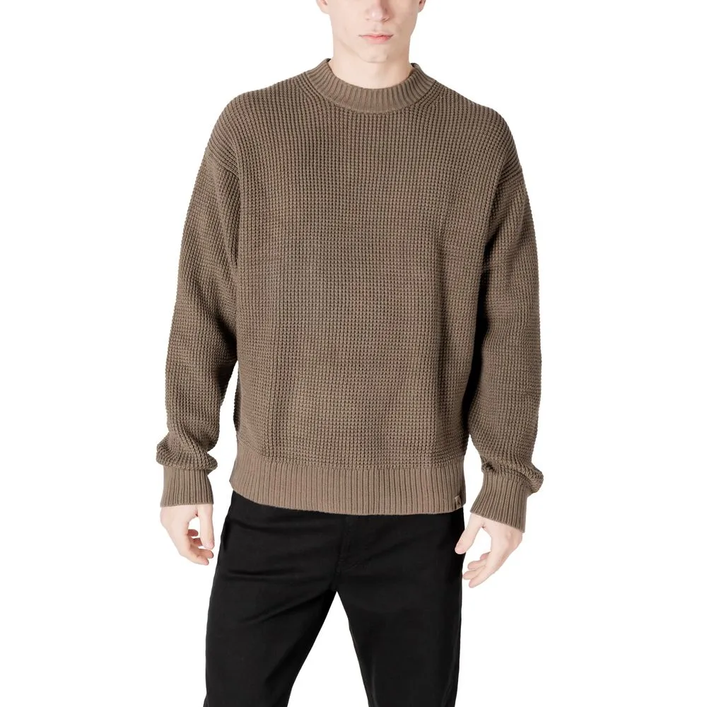 Calvin Klein Jeans Men's Beige Cotton Cotton Sweater
