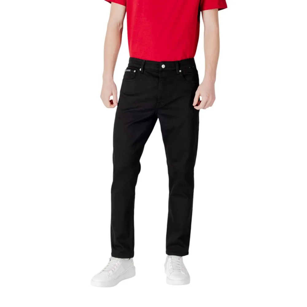 Calvin Klein Jeans Men's Black Polyester Polyester Jeans & Pant