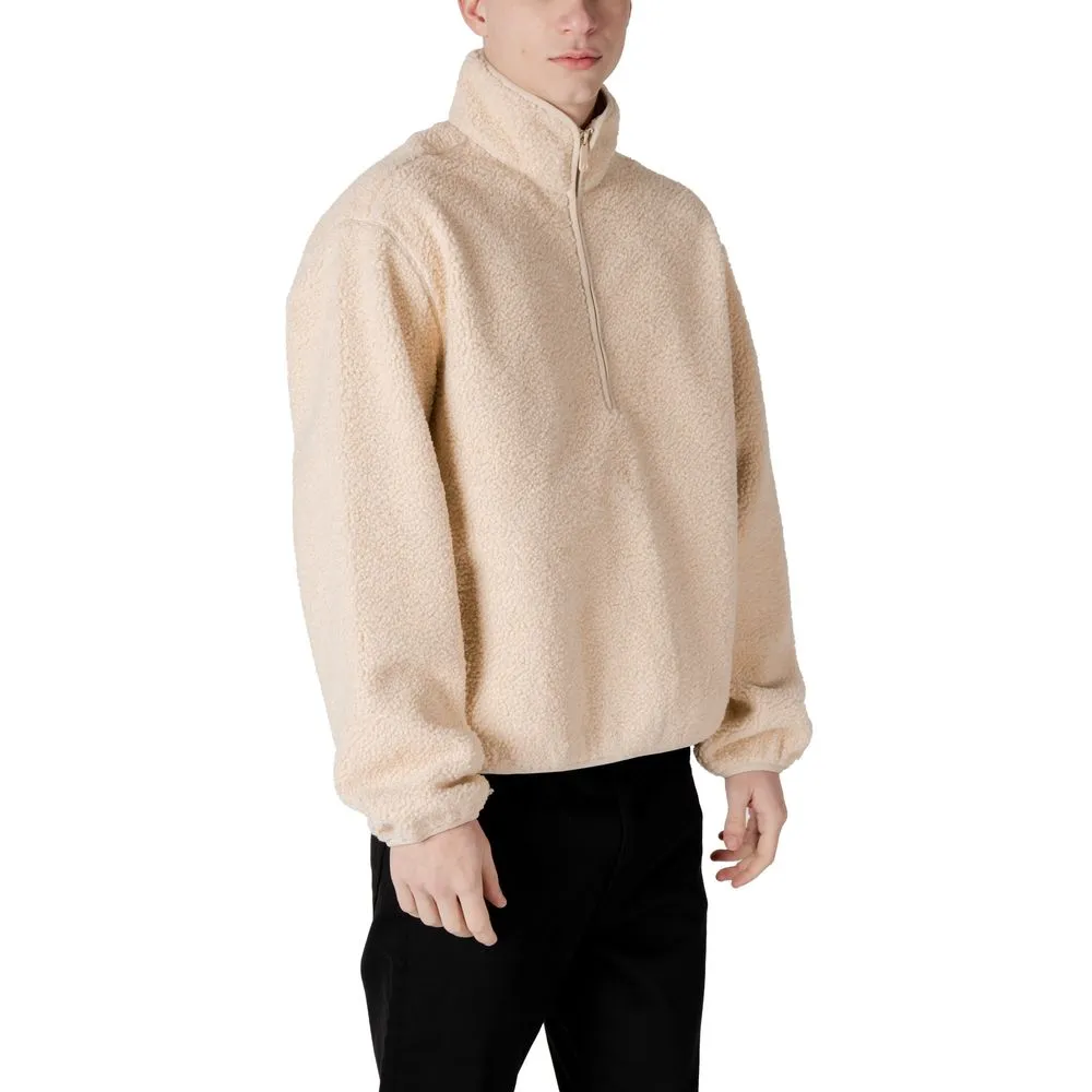 Calvin Klein Jeans Men's Cream Polyester Polyester Jacket
