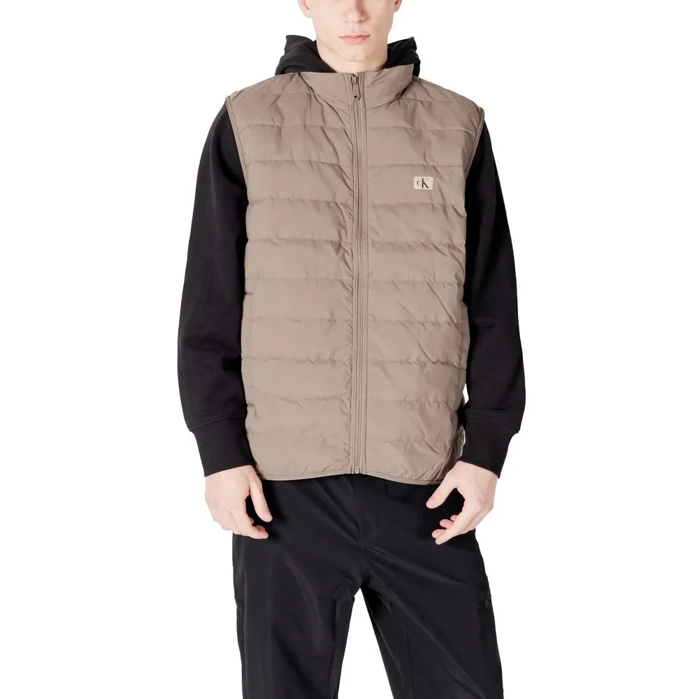 Calvin Klein Jeans Men's Beige Polyamide Riciclata Jacket
