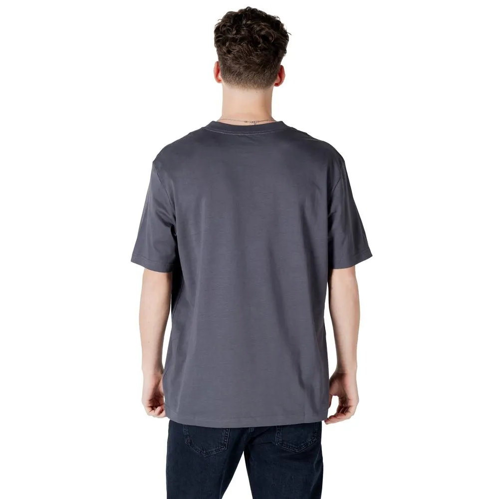 Calvin Klein Jeans Men's Gray Cotton Rigenerato T-Shirt