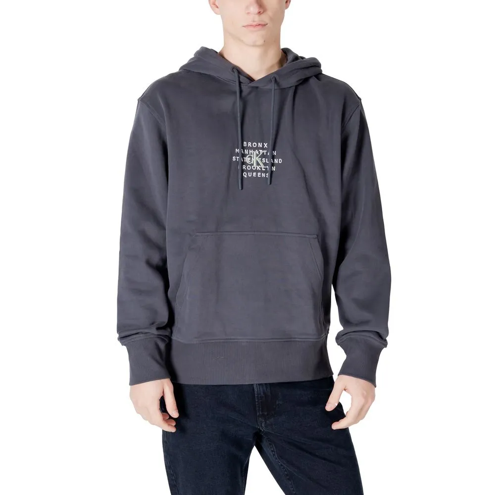 Calvin Klein Jeans Men's Gray Cotton Sweater
