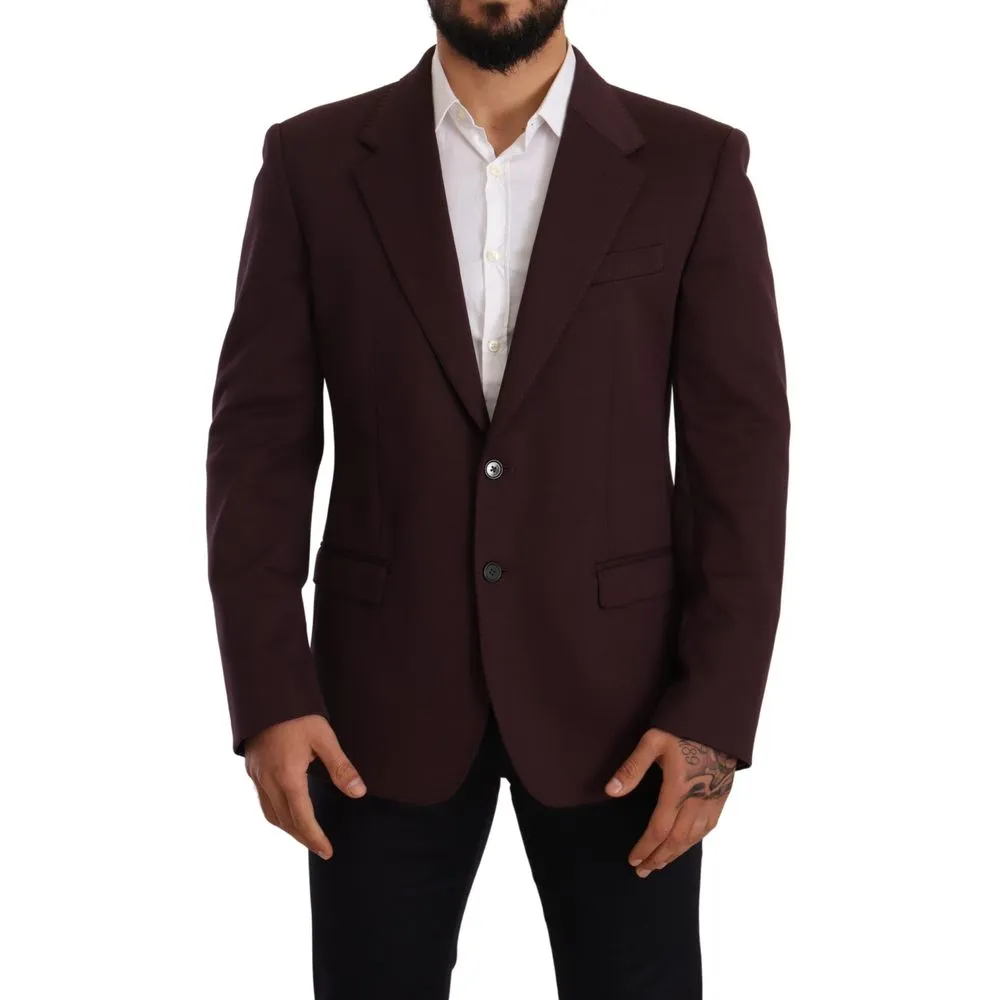 Dolce & Gabbana Men's Purple Cotton Blazer
