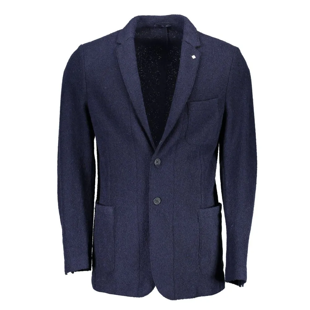 Gant Men's Blue Wool Jacket