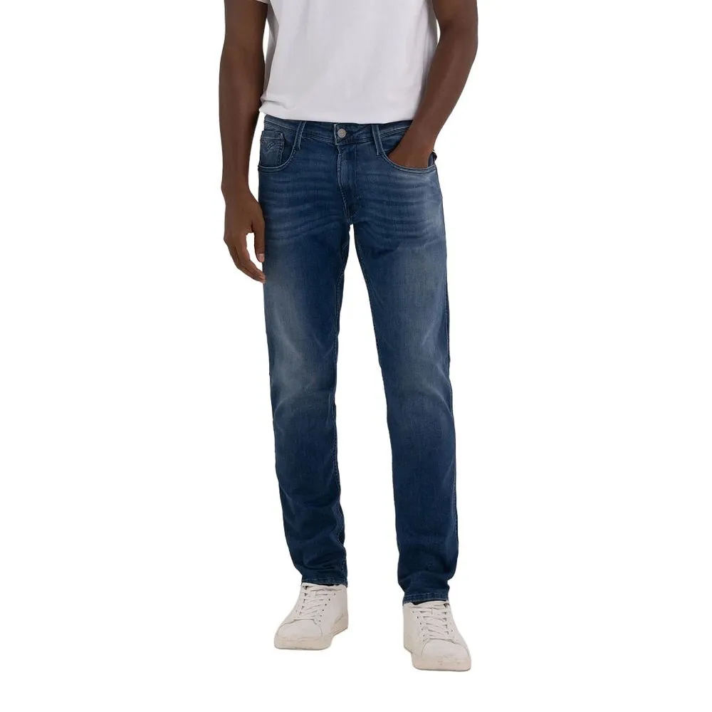 Replay Men's Blue Cotton Jeans & Pant
