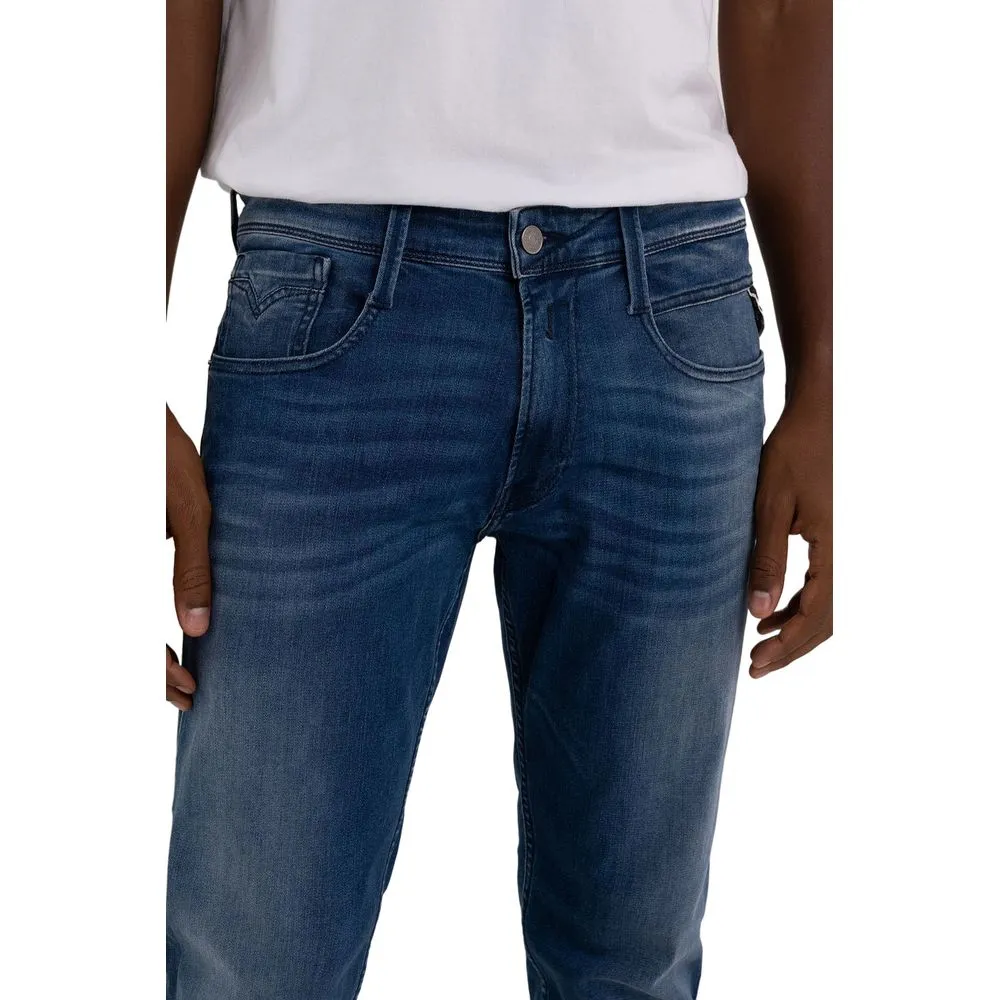 Replay Men's Blue Cotton Jeans & Pant