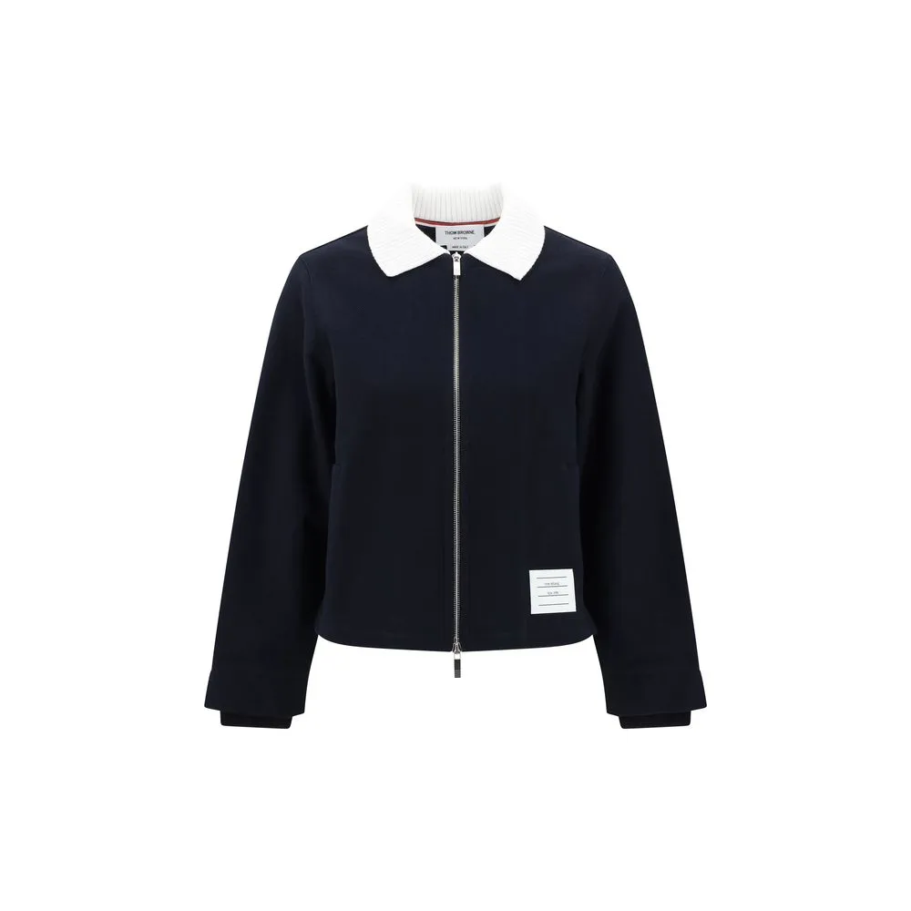 Thom Browne Women's Ribbed Collar Jacket