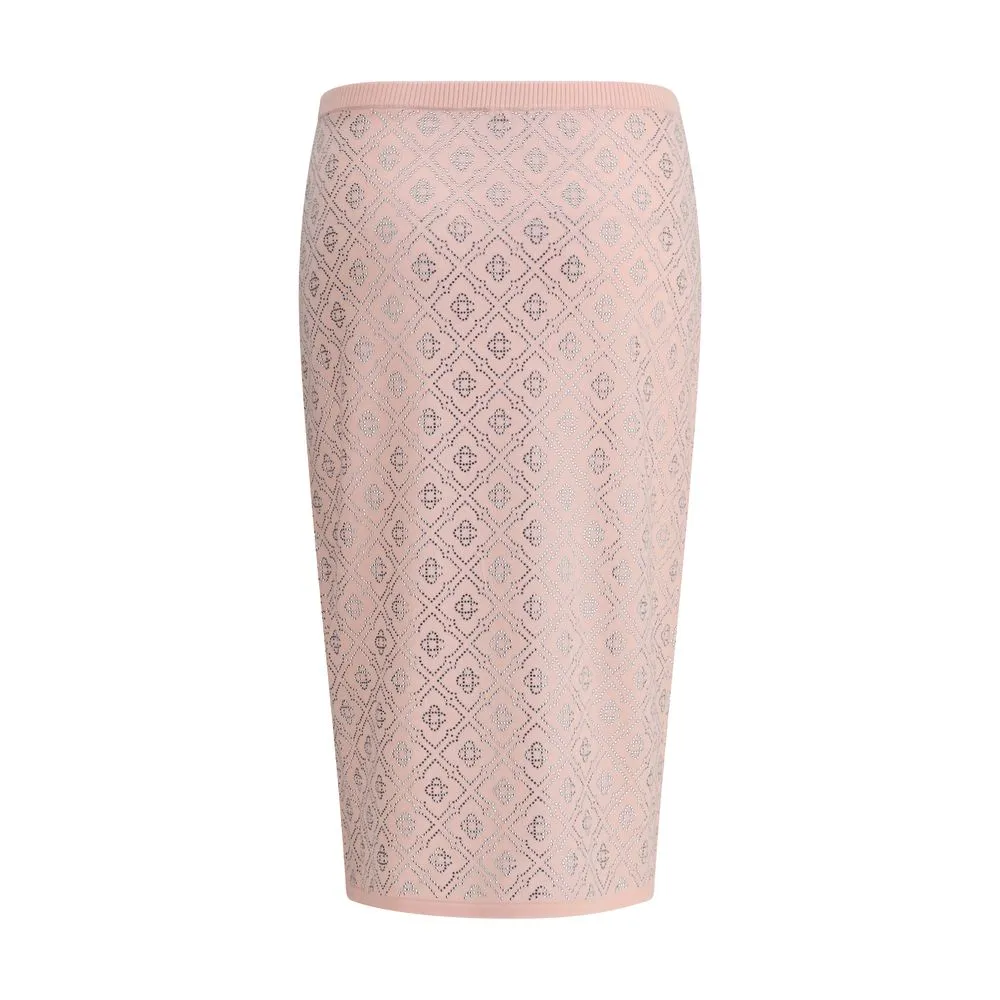 Casablanca Women's Rhinestone Midi Skirt